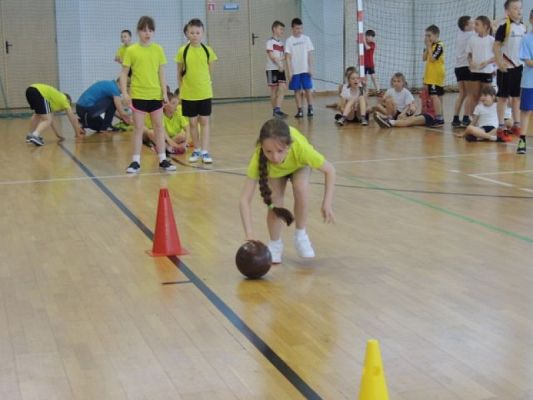  Grafika #0: Miejskie Zawody Sportowe Szkół Podstawowych kl. II i III Baw się razem z nami grafika