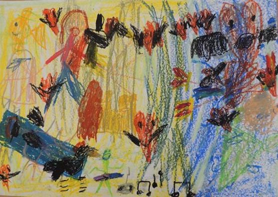  Grafika #3: NAGRODA GŁÓWNA w Międzyszkolnym Konkursie Plastycznym ,,Pocztówka z wakacji grafika