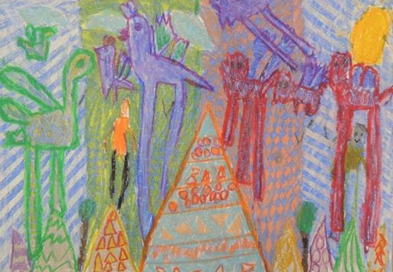  Grafika #10: NAGRODA GŁÓWNA w Międzyszkolnym Konkursie Plastycznym ,,Pocztówka z wakacji grafika