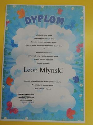  Grafika #4: NAGRODY w Miejskim Konkursie Plastycznym ,,Lęborska Maska Jasełkowa grafika