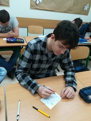  Grafika #0: Kartki świąteczne w wykonaniu klasy VIIIb grafika