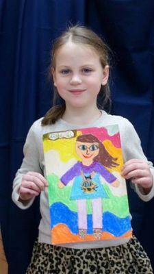  Grafika #3: AUTOPORTRETY W KLASIE PIERWSZEJ grafika