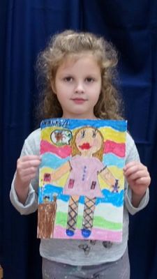  Grafika #5: AUTOPORTRETY W KLASIE PIERWSZEJ grafika