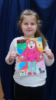  Grafika #7: AUTOPORTRETY W KLASIE PIERWSZEJ grafika