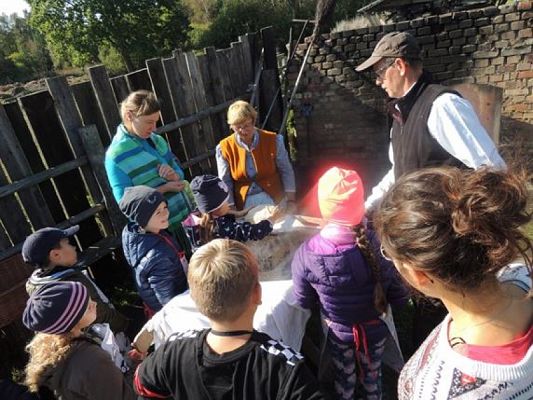  Grafika #23: KLASY I – III W MUZEUM WSI SŁOWIŃSKIEJ W KLUKACH grafika