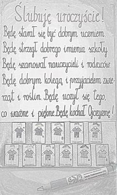  Grafika #2: ,, Ślubuję uroczyście \ grafika
