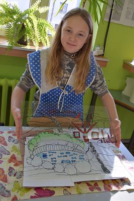 ,,Na szkle malowane” – warsztaty kaszubskie klas trzecich grafika