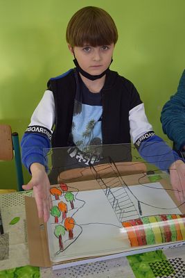 ,,Na szkle malowane” – warsztaty kaszubskie klas trzecich grafika