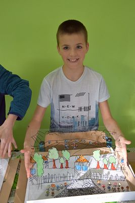 ,,Na szkle malowane” – warsztaty kaszubskie klas trzecich grafika