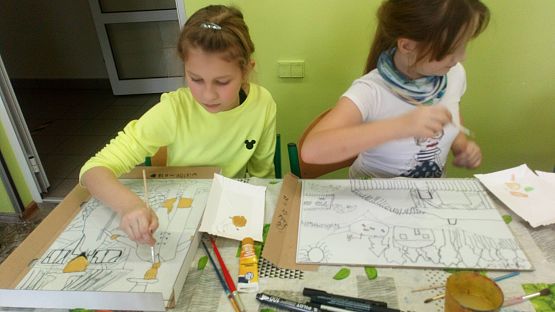 ,,Na szkle malowane” – warsztaty kaszubskie klas trzecich grafika