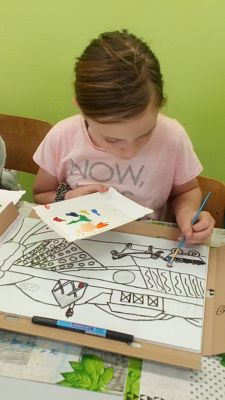 ,,Na szkle malowane” – warsztaty kaszubskie klas trzecich grafika