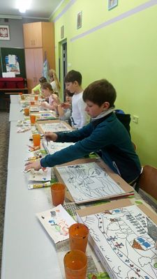 ,,Na szkle malowane” – warsztaty kaszubskie klas trzecich grafika