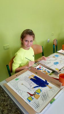 ,,Na szkle malowane” – warsztaty kaszubskie klas trzecich grafika