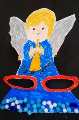  Grafika #2: Konkurs Plastyczny ,,Lęborska Maska Jasełkowa grafika