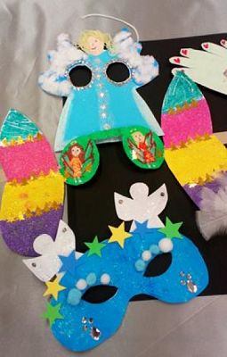  Grafika #6: Konkurs Plastyczny ,,Lęborska Maska Jasełkowa grafika