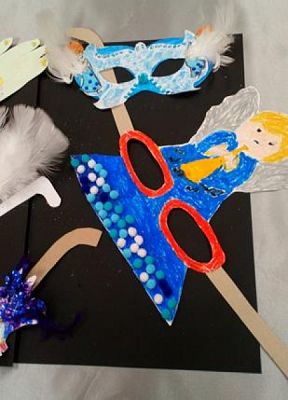  Grafika #8: Konkurs Plastyczny ,,Lęborska Maska Jasełkowa grafika