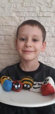  Grafika #13: "Kamienne Cudaki" klasy Ia - fotorelacja z zajęć online grafika