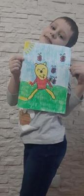  Grafika #11: Uczniowie klasy Ia świętują Dzień Pluszowego Misia - fotorelacja z zajęć online grafika