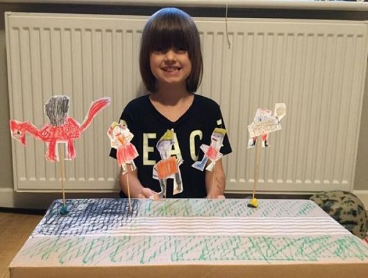  Grafika #0: Kukiełkowa bajka o złym smoku, pięknej krakowiance i sprytnym Kubie grafika