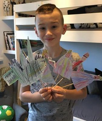  Grafika #3: Kukiełkowa bajka o złym smoku, pięknej krakowiance i sprytnym Kubie grafika