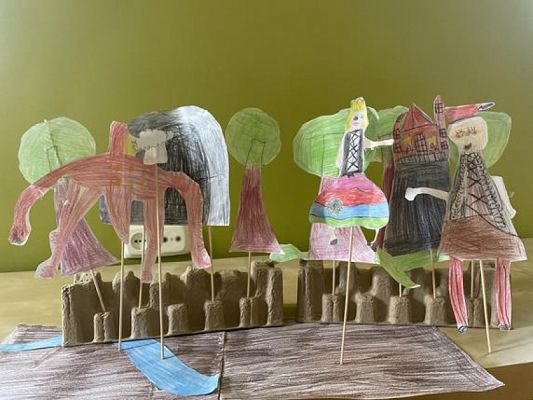  Grafika #8: Kukiełkowa bajka o złym smoku, pięknej krakowiance i sprytnym Kubie grafika