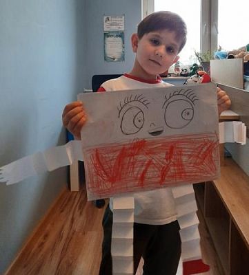  Grafika #2: FLAGUSIE w wykonaniu uczniów klasy 1a grafika