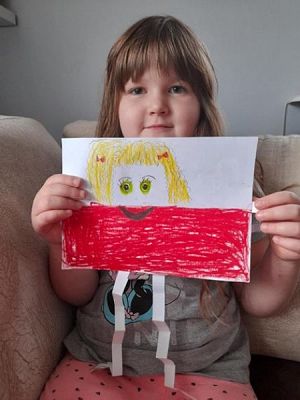  Grafika #5: FLAGUSIE w wykonaniu uczniów klasy 1a grafika