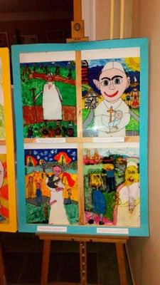  Grafika #0: NAGRODY w Powiatowym Konkursie Plastycznym ,,Jan Paweł II – Totus Tuus grafika