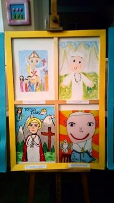  Grafika #1: NAGRODY w Powiatowym Konkursie Plastycznym ,,Jan Paweł II – Totus Tuus grafika