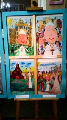  Grafika #2: NAGRODY w Powiatowym Konkursie Plastycznym ,,Jan Paweł II – Totus Tuus grafika