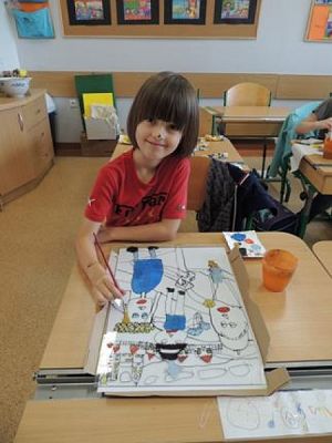  Grafika #9: NAGRODY w Powiatowym Konkursie Plastycznym ,,Jan Paweł II – Totus Tuus grafika