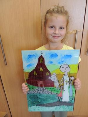  Grafika #11: NAGRODY w Powiatowym Konkursie Plastycznym ,,Jan Paweł II – Totus Tuus grafika