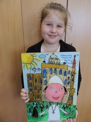  Grafika #13: NAGRODY w Powiatowym Konkursie Plastycznym ,,Jan Paweł II – Totus Tuus grafika