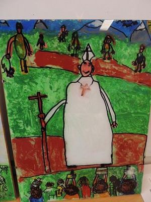  Grafika #14: NAGRODY w Powiatowym Konkursie Plastycznym ,,Jan Paweł II – Totus Tuus grafika