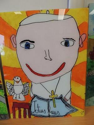  Grafika #15: NAGRODY w Powiatowym Konkursie Plastycznym ,,Jan Paweł II – Totus Tuus grafika