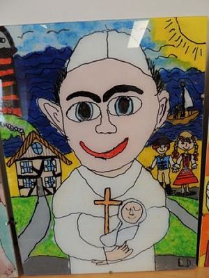  Grafika #16: NAGRODY w Powiatowym Konkursie Plastycznym ,,Jan Paweł II – Totus Tuus grafika