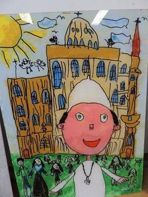  Grafika #17: NAGRODY w Powiatowym Konkursie Plastycznym ,,Jan Paweł II – Totus Tuus grafika