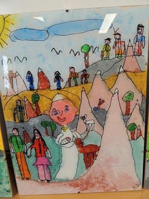  Grafika #18: NAGRODY w Powiatowym Konkursie Plastycznym ,,Jan Paweł II – Totus Tuus grafika