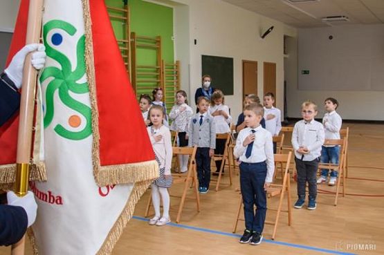  Grafika #32: PASOWANIE UCZNIÓW KLAS PIERWSZYCH - fotorelacja z 12 października 2020 roku grafika