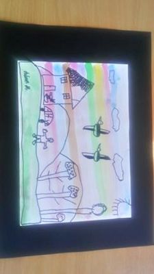  Grafika #10: Krajobrazy akwarelą i markerem malowane grafika