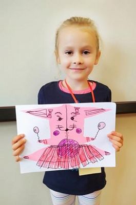  Grafika #11: Symetryczne stworki w wykonaniu uczniów klasy Ia grafika