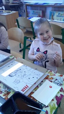 "Folklor Kaszubski" na szkle malowany grafika