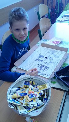 "Folklor Kaszubski" na szkle malowany grafika