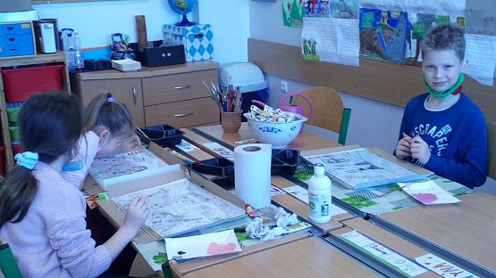 "Folklor Kaszubski" na szkle malowany grafika