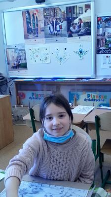 "Folklor Kaszubski" na szkle malowany grafika