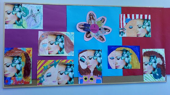 Portret Kobiety –kolaż grafika