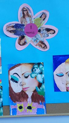 Portret Kobiety –kolaż grafika