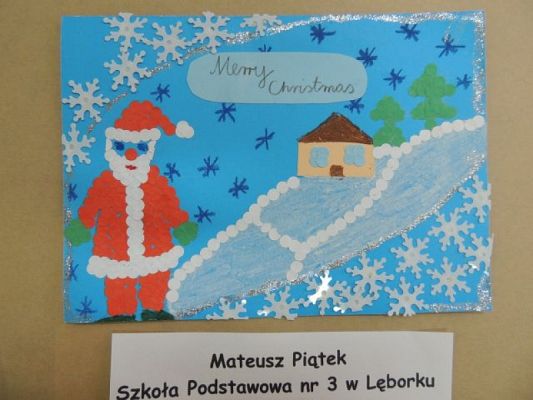  Grafika #8: ROZSTRZYGNIĘCIE II POWIATOWEGO KONKURSU PLASTYCZNEGO "CHRISTMAS CARD" grafika