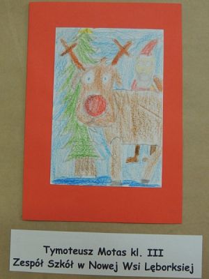  Grafika #9: ROZSTRZYGNIĘCIE II POWIATOWEGO KONKURSU PLASTYCZNEGO "CHRISTMAS CARD" grafika