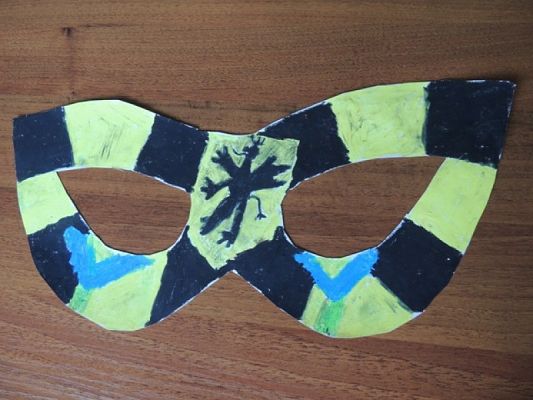  Grafika #13: WYRÓŻNIENIA W POWIATOWYM KONKURSIE PLASTYCZNYM ,,KASZUBSKA MASKA JASEŁKOWA grafika